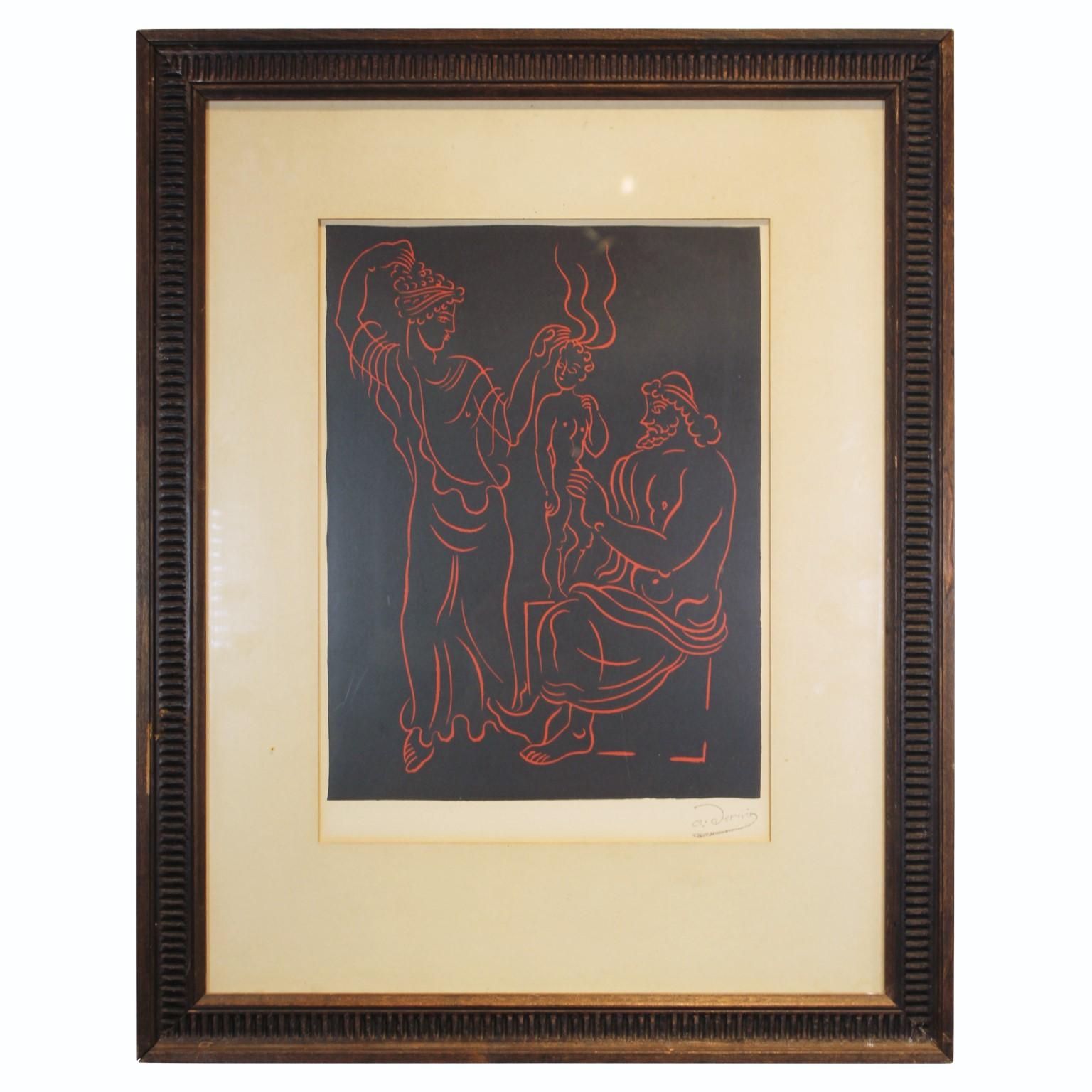 André Derain Figurative Print - "L'Enfant" Reprinted Print for the Collectors Guild
