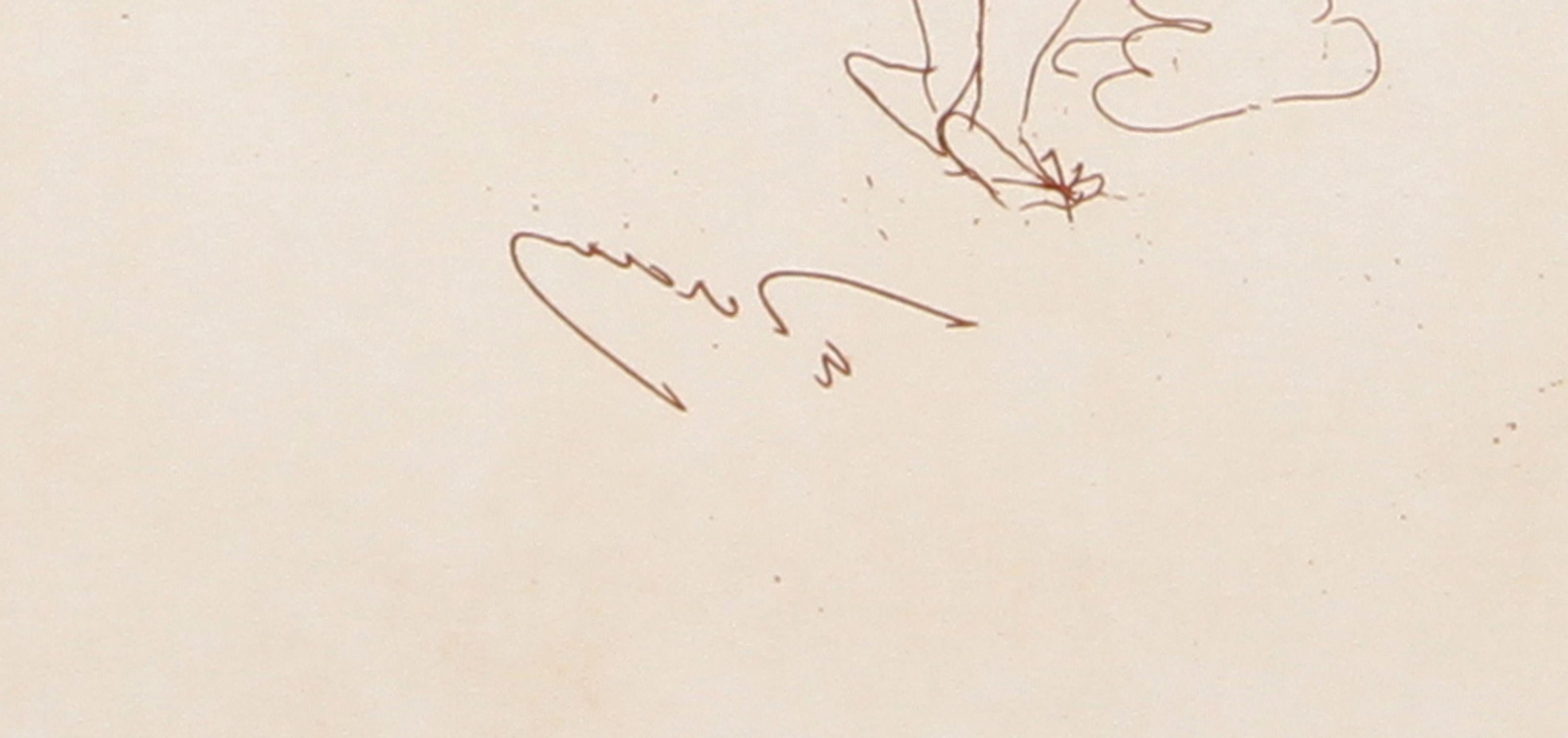 Nu de Dos, Impressionistische Radierung von Andre Derain – Print von André Derain