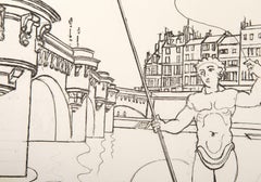 Pont Neuf, Impressionist Etching by Andre Derain