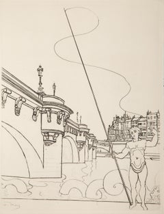 Pont Neuf, acquaforte impressionista di Andre Derain