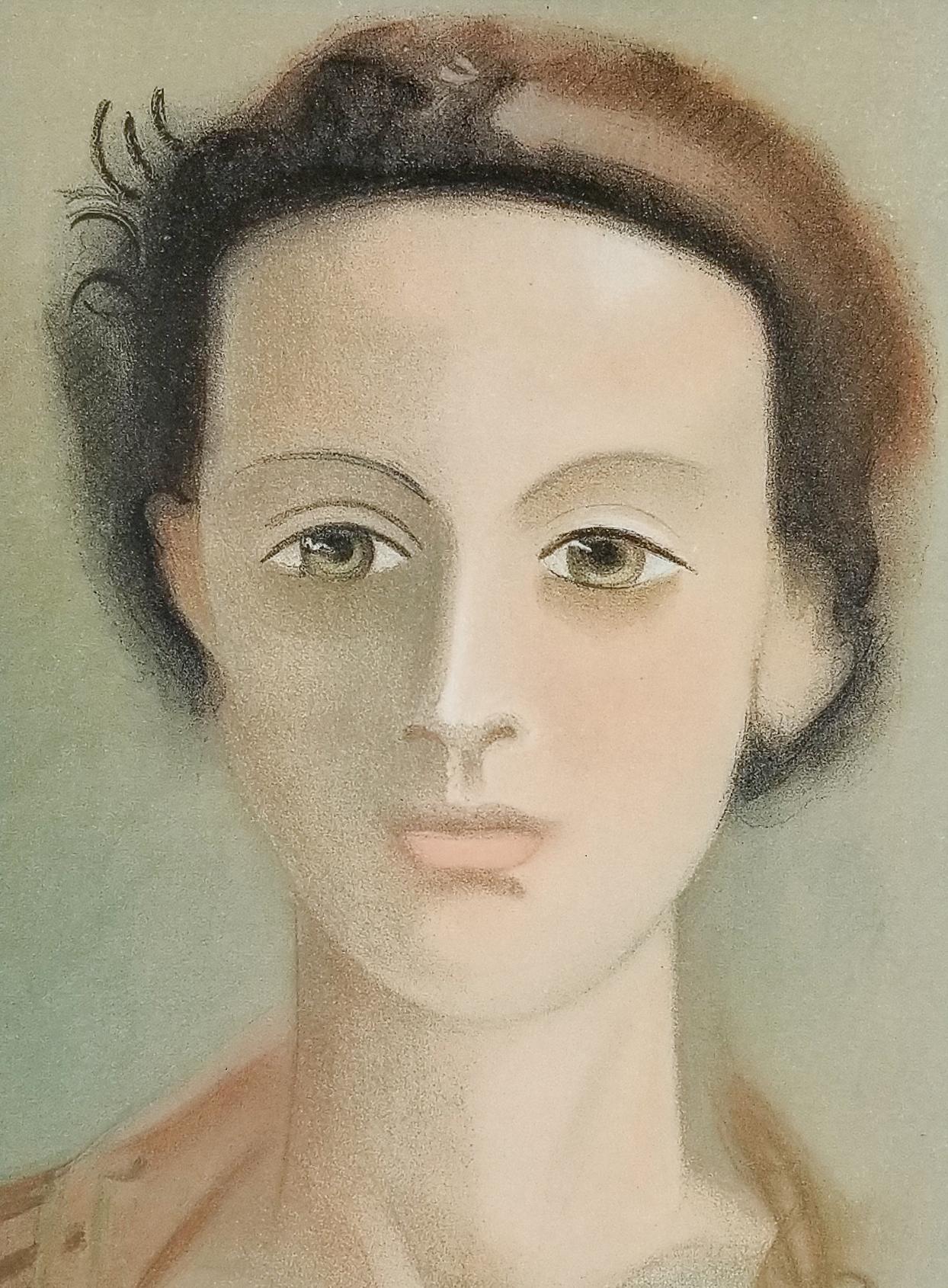 André Derain Portrait Print - Portrait of a Young Woman