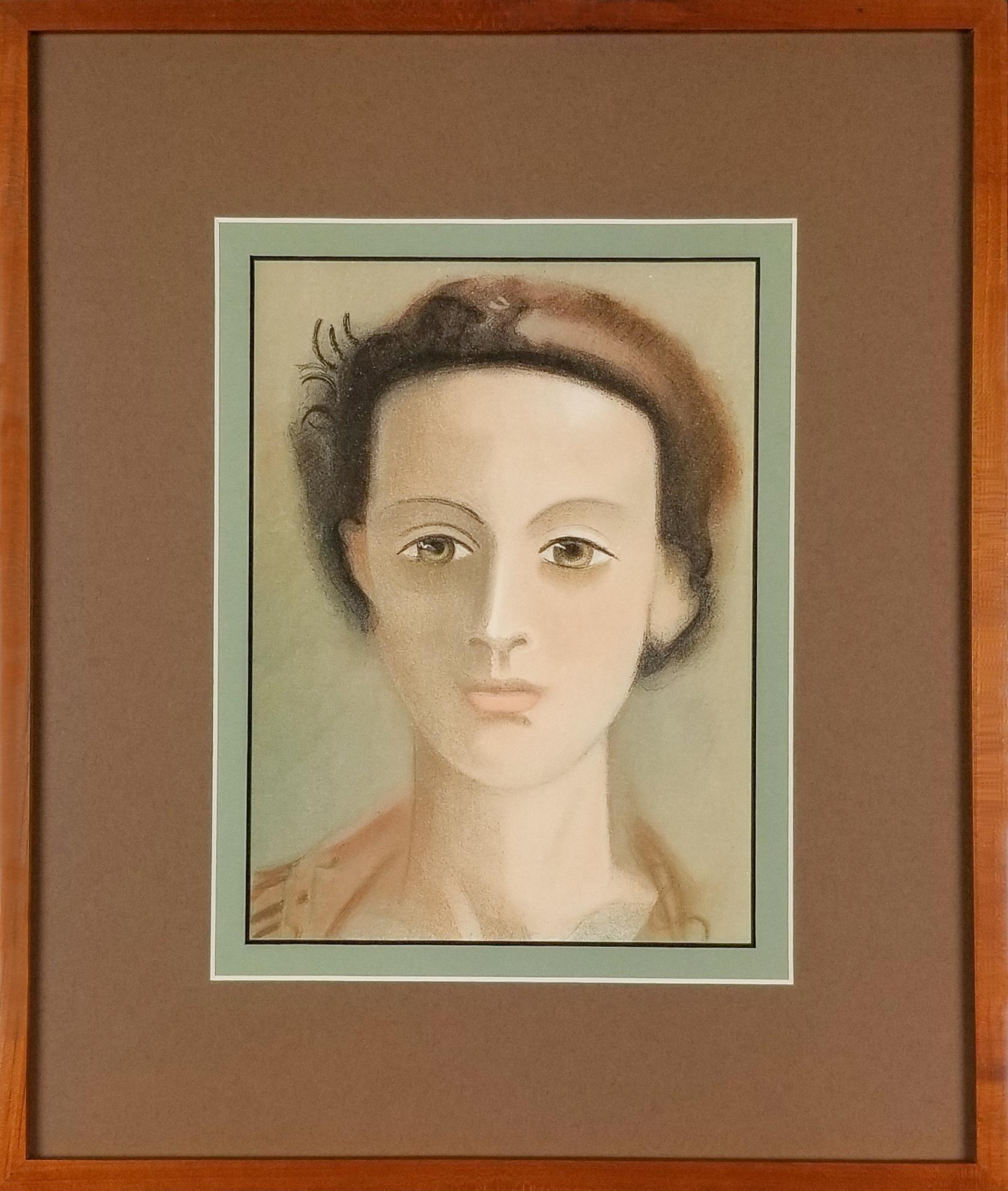André Derain Portrait Print - Portrait of a Young Woman