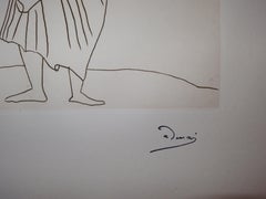 Romano in costume antico  - Acquaforte originale - 1951