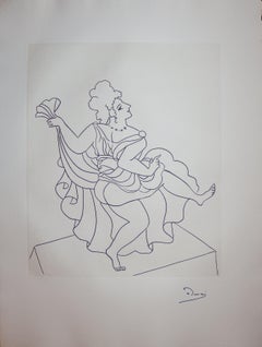 Seductive Dancer - Original etching - 1951