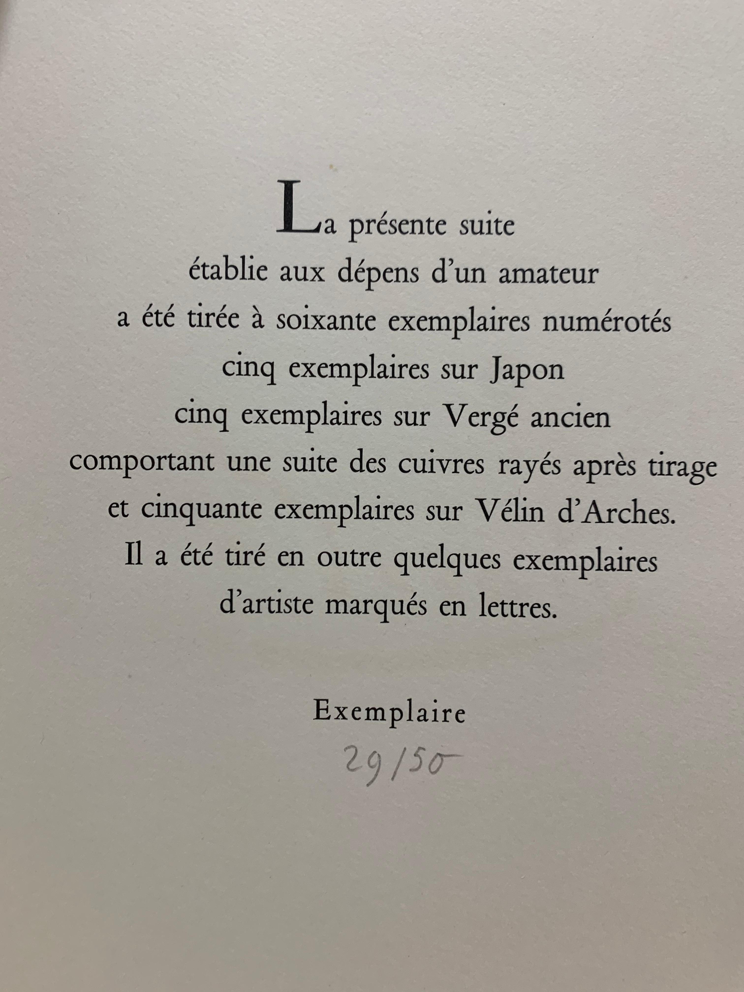 Sept Planches Gravées sur Cuivre par Derain - Print by André Derain
