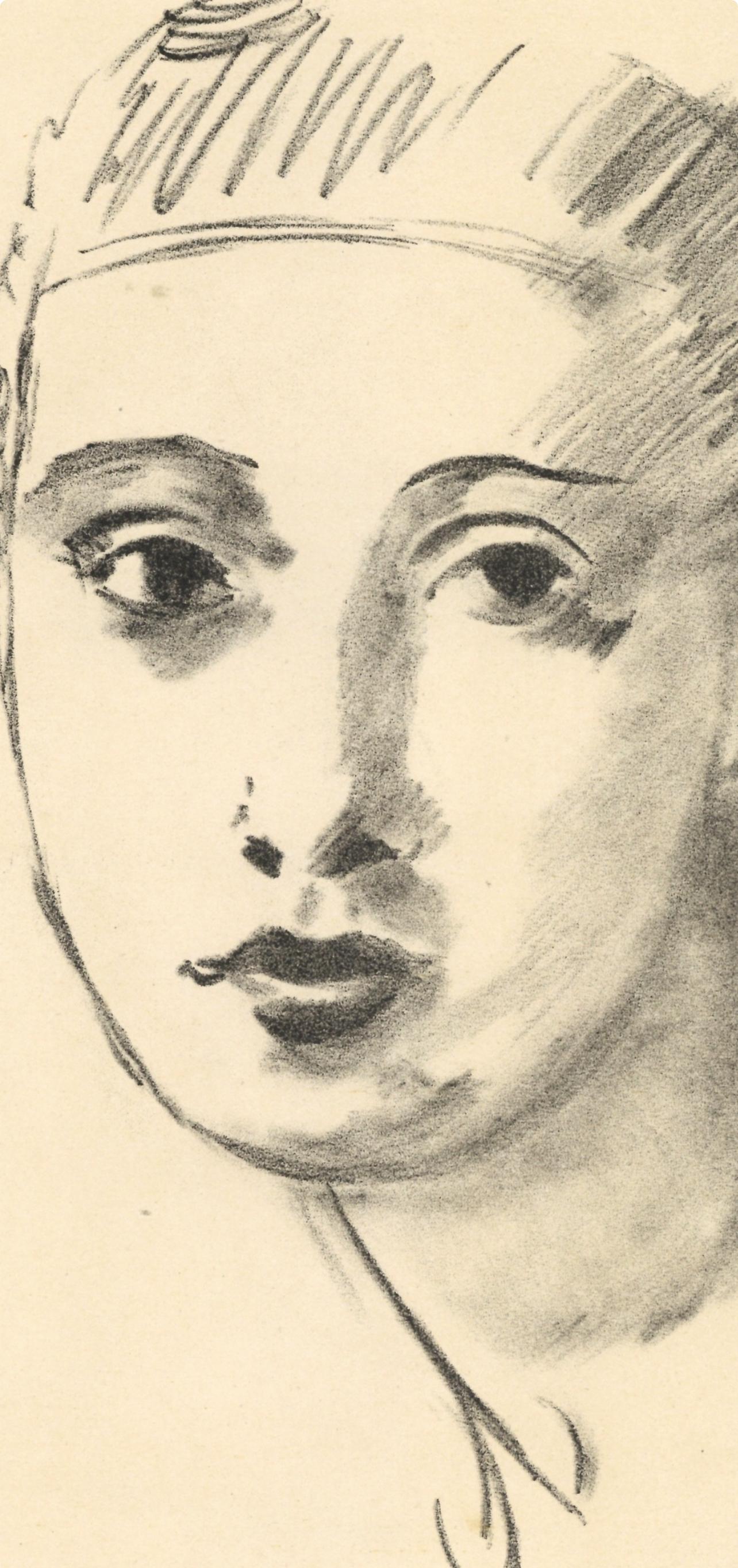 Tête de Jeune Fille, Verve: Revista Artística y Literaria - Print de André Derain