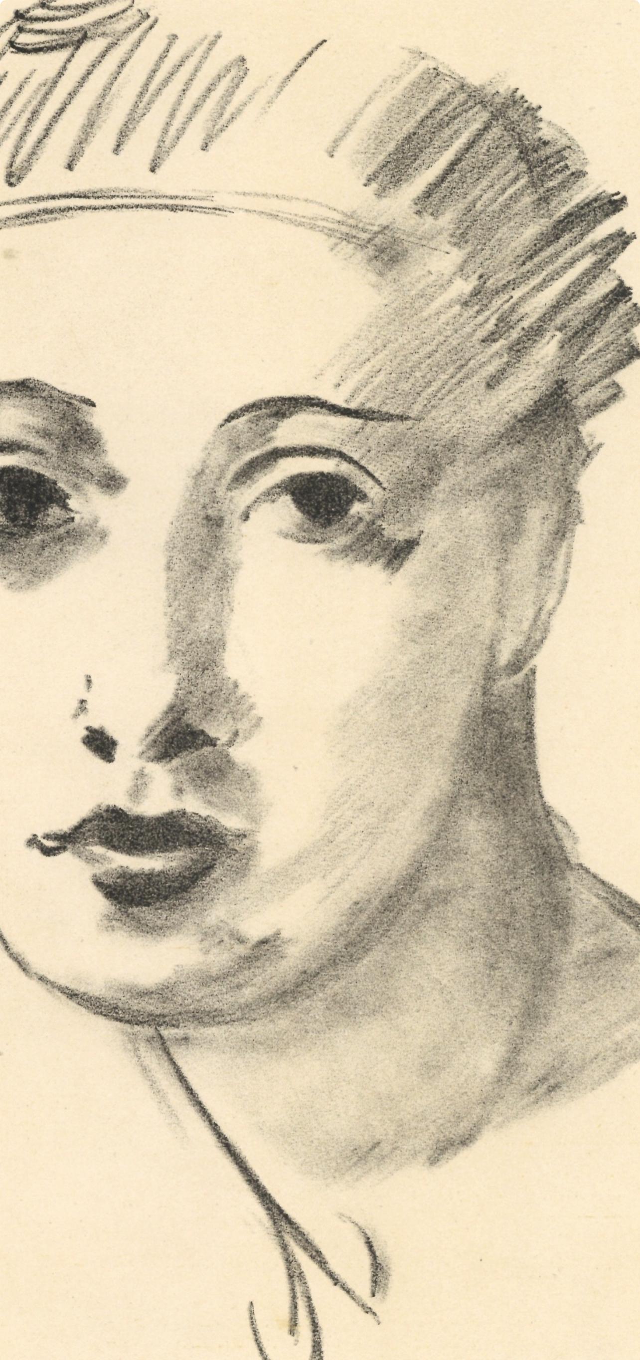Tête de Jeune Fille, Verve: Revista Artística y Literaria - Print Fauvista de André Derain