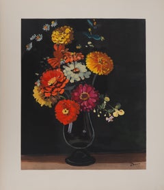 The Bouquet of Zinnias, 1962 - Signed lithograph
