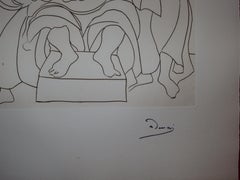 The Drunk King - Original etching - 1951