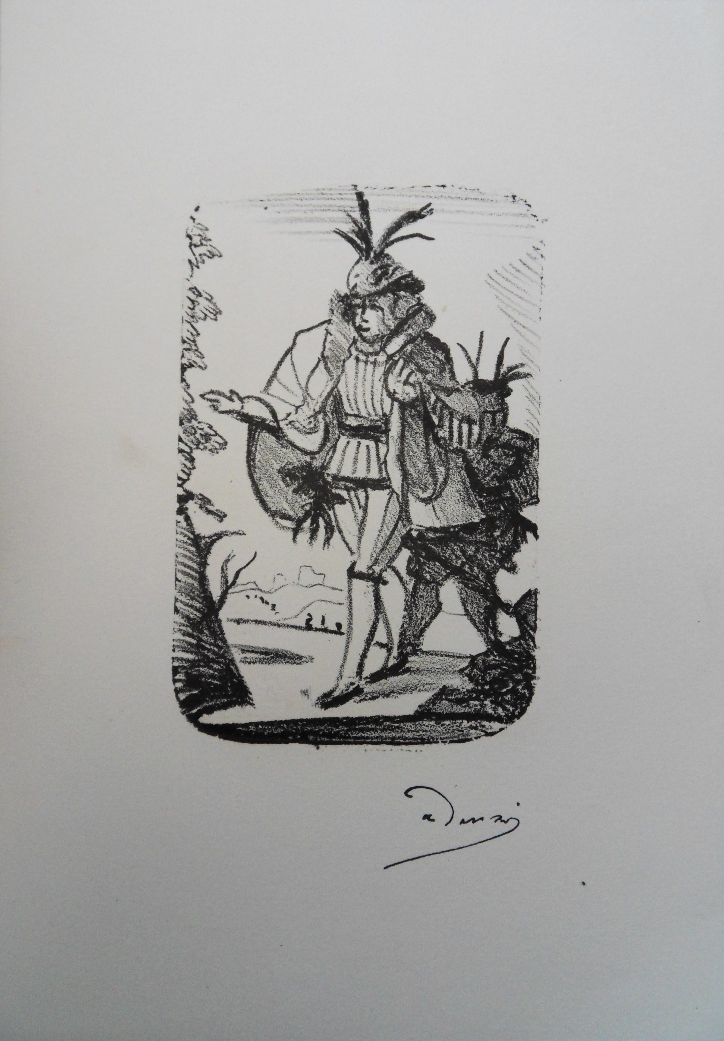 Il Signore - Litografia originale, 1950 - Print di André Derain