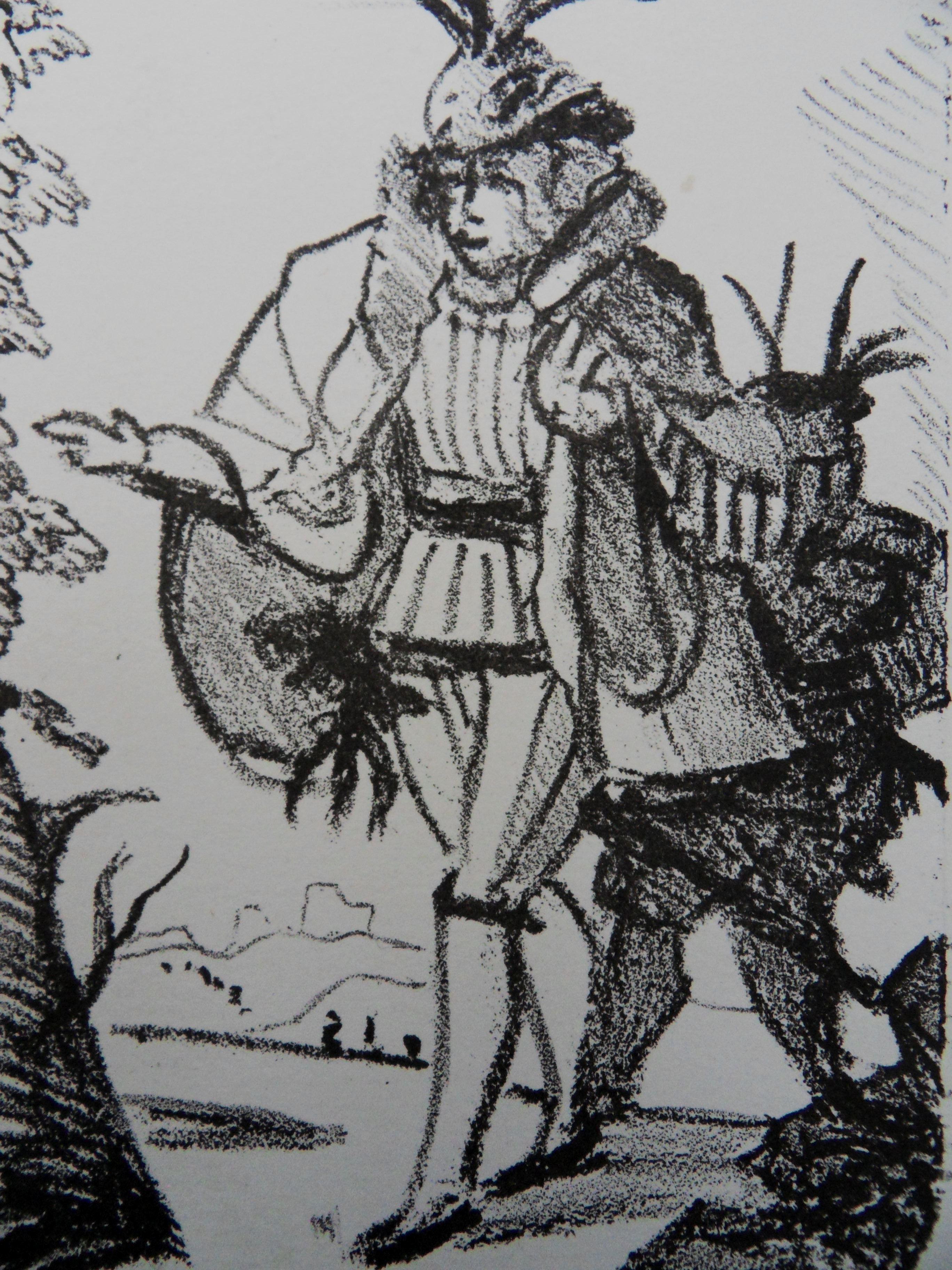 Figurative Print di André Derain - Il Signore - Litografia originale, 1950