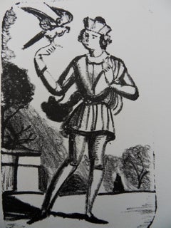 The Messenger - Original lithograph, Mourlot 1950