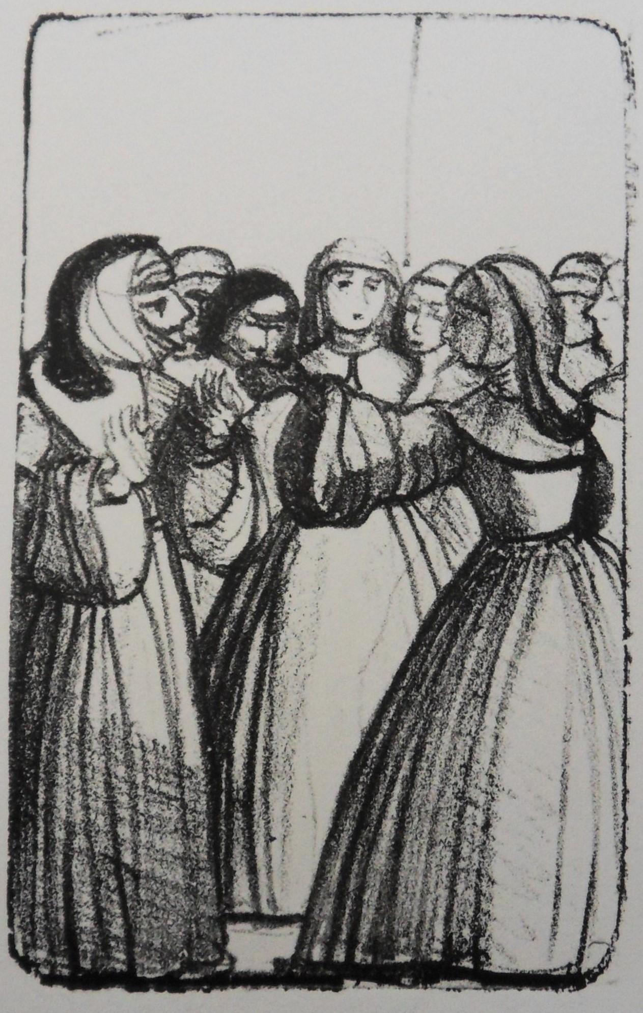 André DERAIN (1880-1954) 
The Nuns Going to the Prayer, 1950

Original lithograph (MOURLOT workshop)
Signed with the artist's stamp
On vellum 26 x 18 cm (c. 10.2 x 7 inches)

Excellent condition
