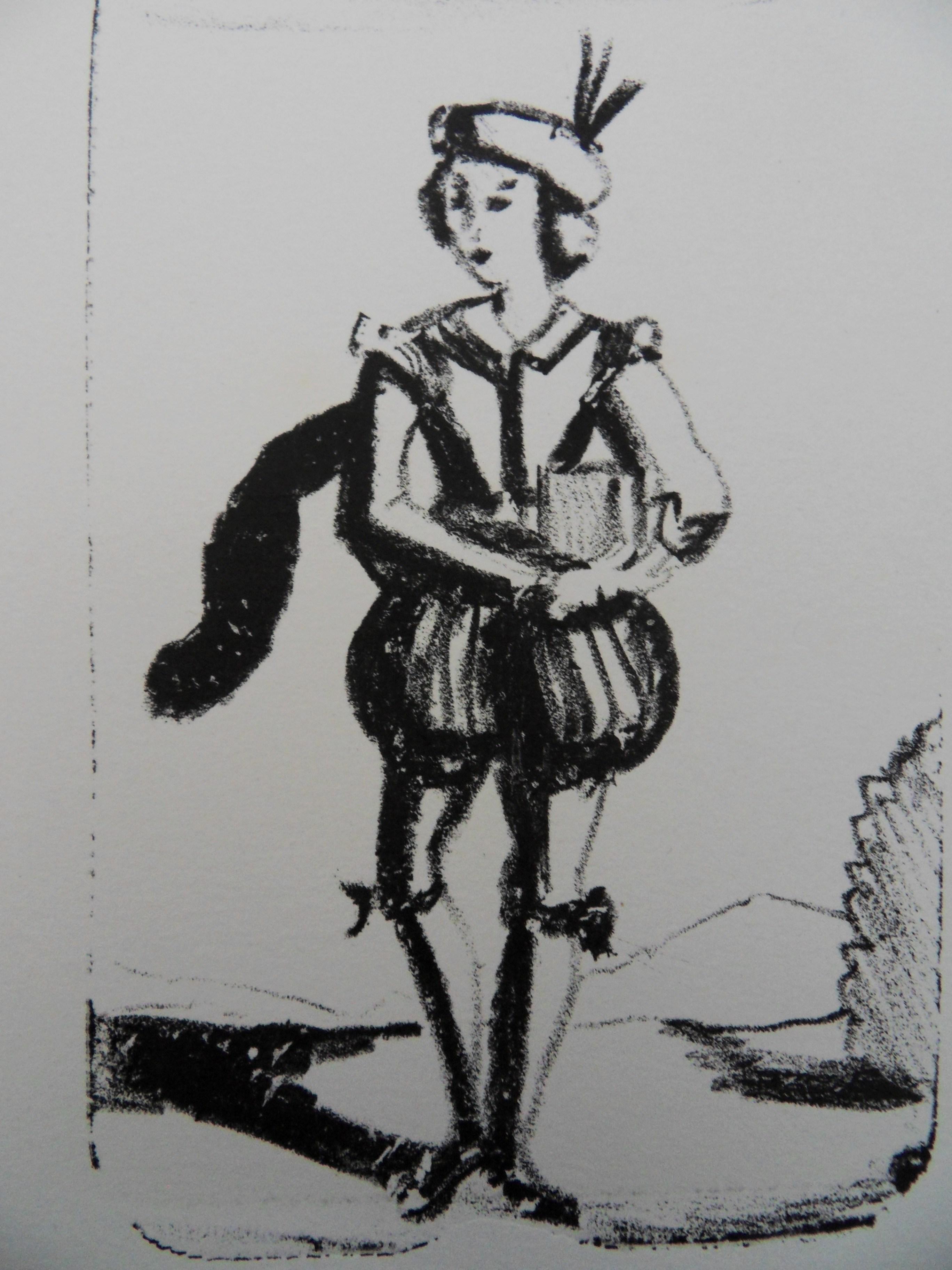 The Young Boy - Lithograph, 1950 - Print by André Derain