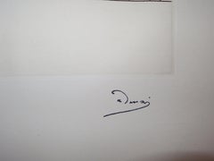 Woman Waiting - Original etching - 1951