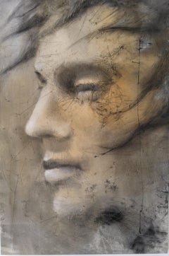 Michael - Painting, Mixed Media, Earth Tones, Expressionist, Faces