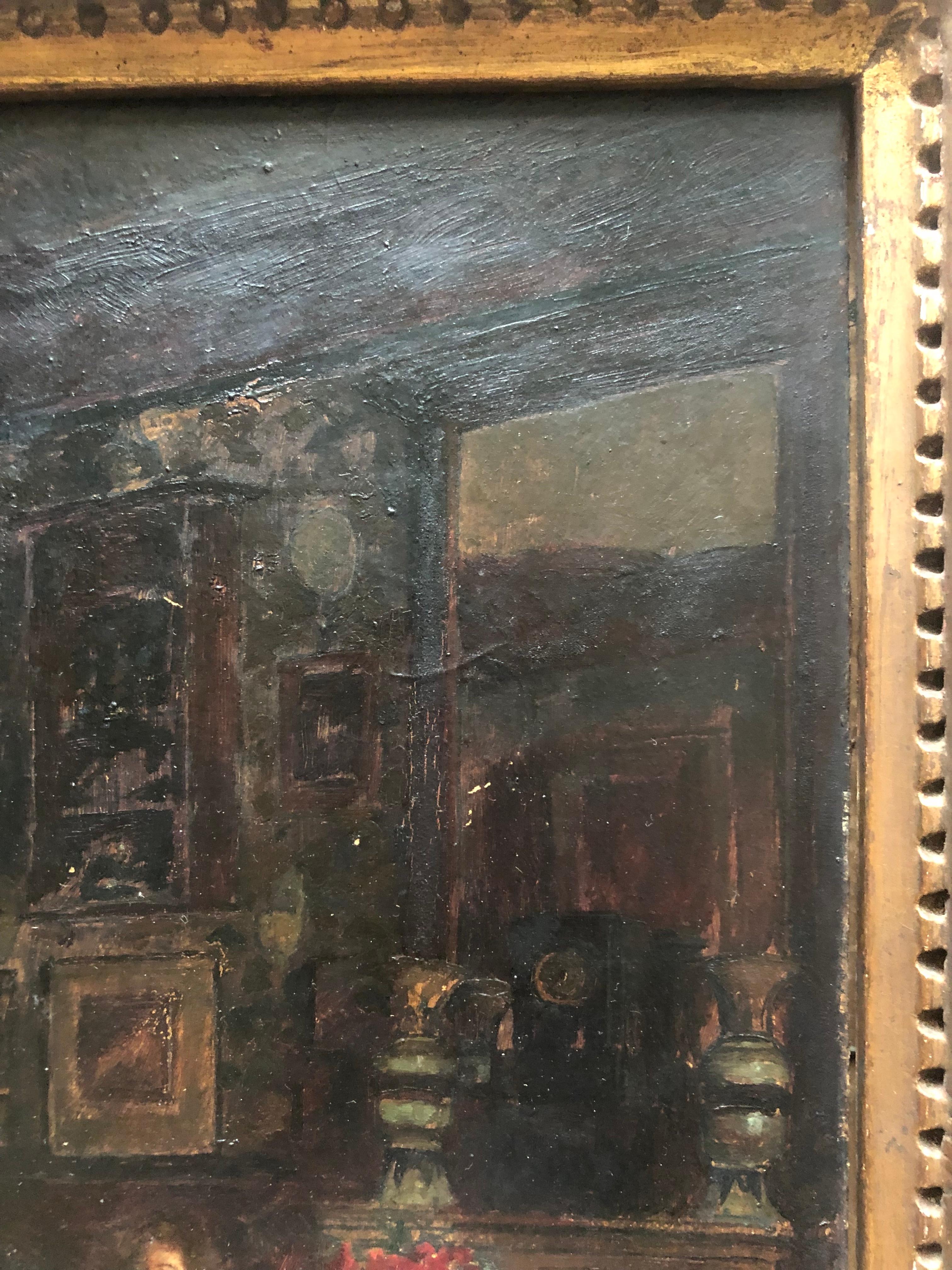 Andre Devambez, « l'Attente », attendu, scène d'intérieur 1