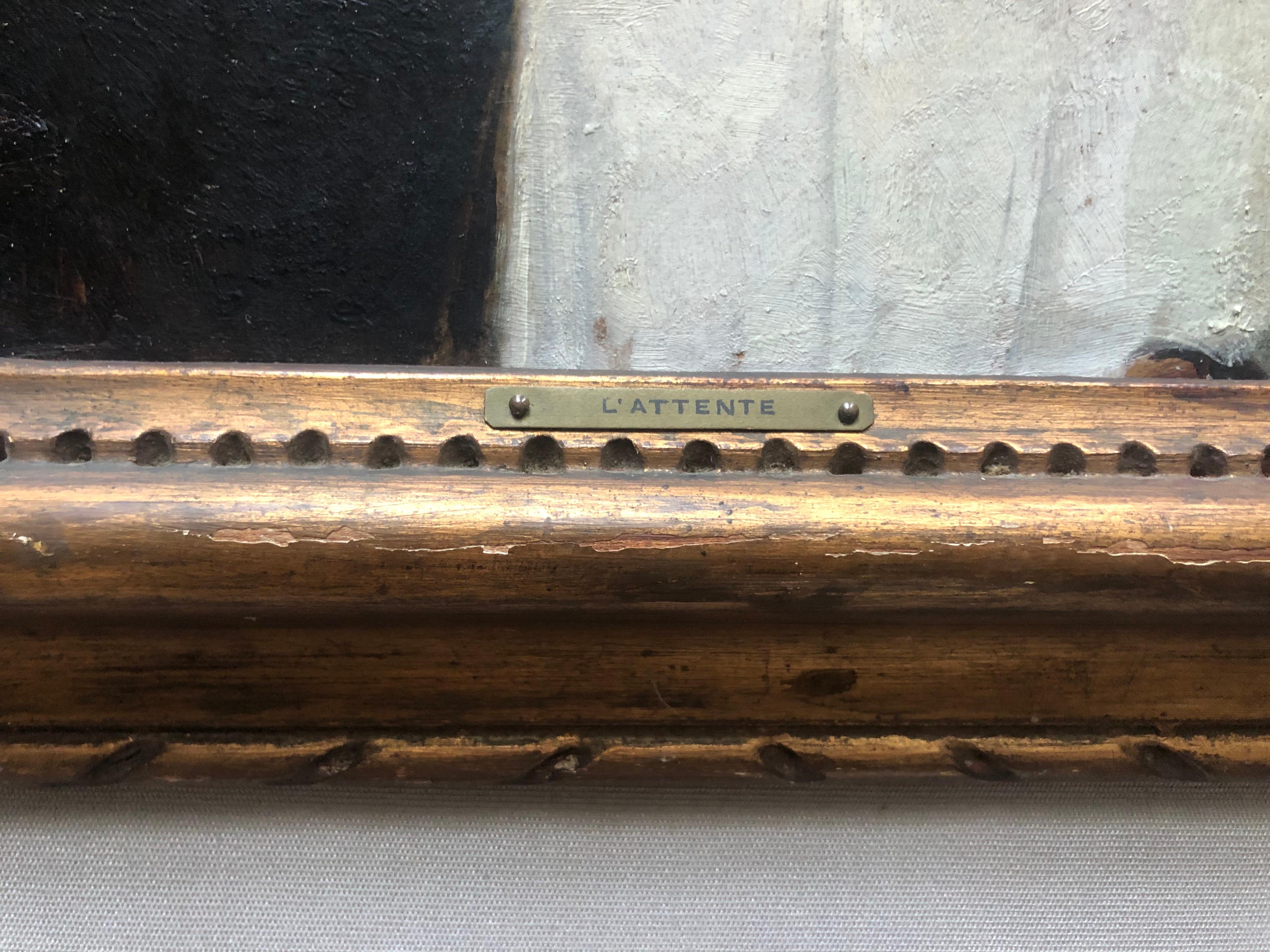 Andre Devambez, « l'Attente », attendu, scène d'intérieur 4