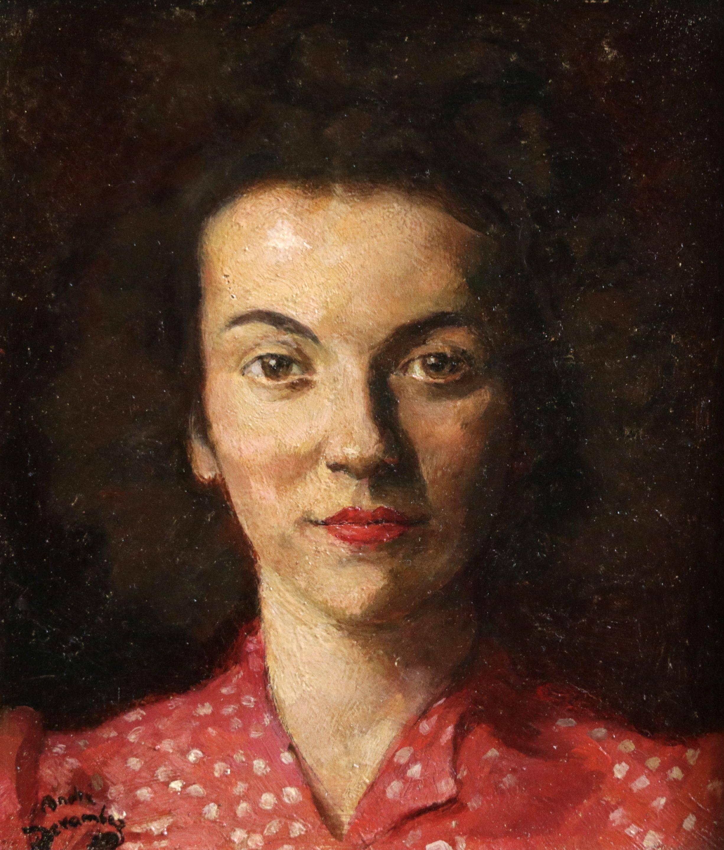 André Devambez Portrait Painting - Portrait of a Girl