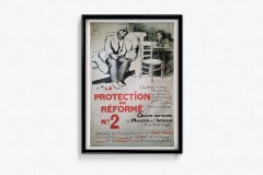 Affiche originale d'André Devambez, La protection du réformé Nº2 WWI