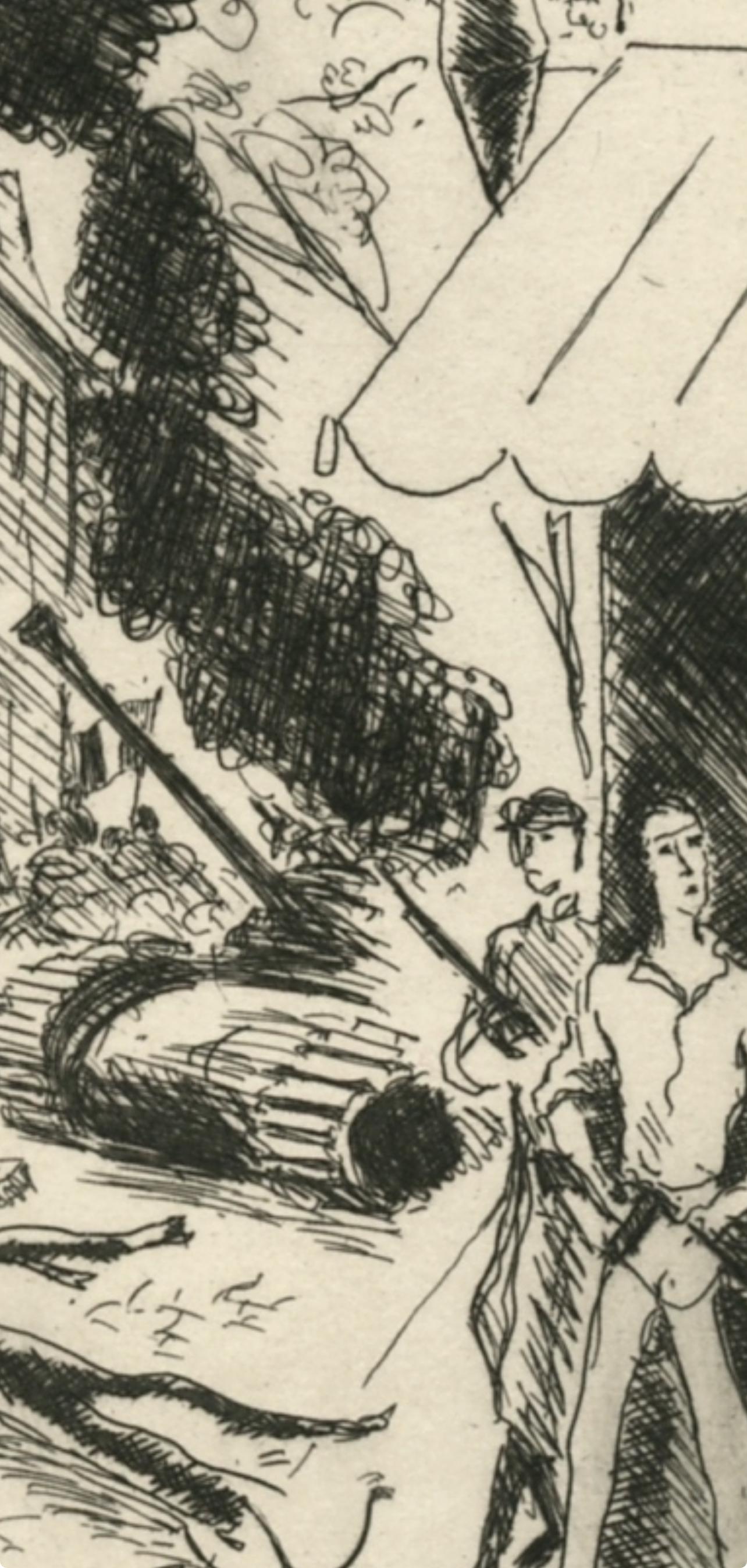 Dignimont, Jours de gloire, Histoire de la libération de Paris (d'après) - Moderne Print par André Dignimont
