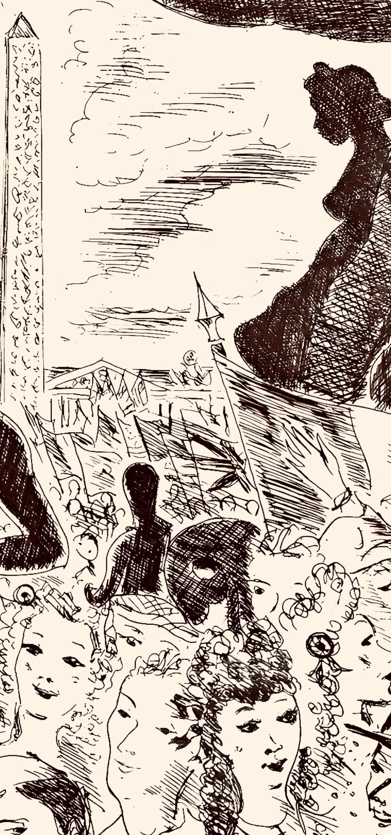 Dignimont, Jours de gloire, Histoire de la libération de Paris (nach) (Moderne), Print, von André Dignimont