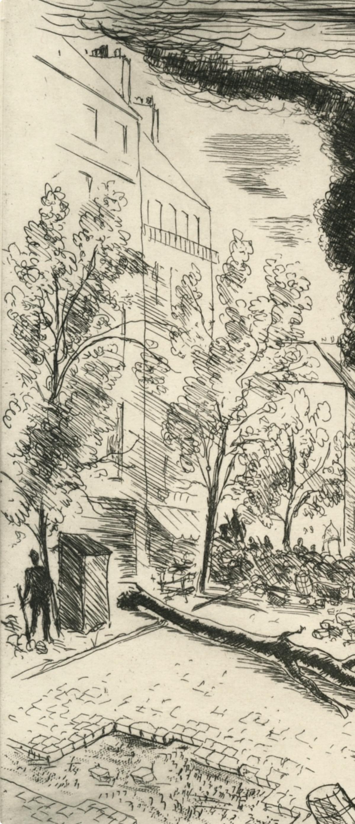 Dignimont, Jours de gloire, Histoire de la libération de Paris (d'après) - Beige Figurative Print par André Dignimont