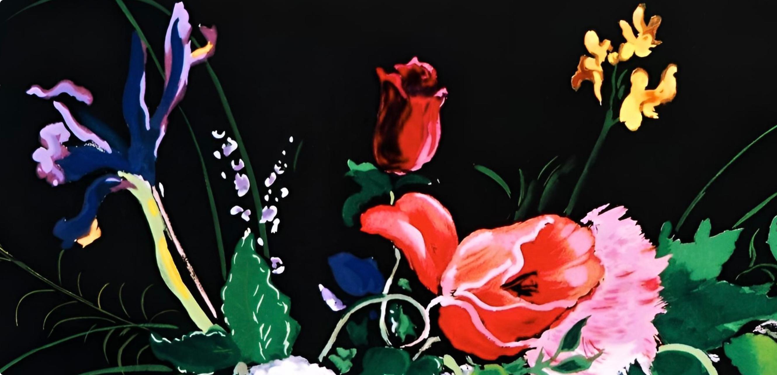 Dignimont, Le bouquet, Dignimont (après) - Moderne Print par André Dignimont