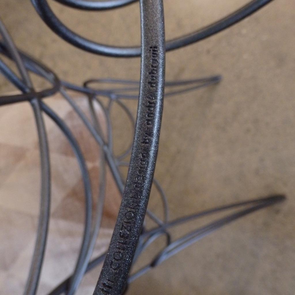 Wrought Iron Andre Dubreil Sculptural Iron Ram Chair for Ceccotti Collezioni