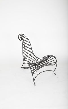 Sedia "Spine" in ferro di Andre Dubreuil