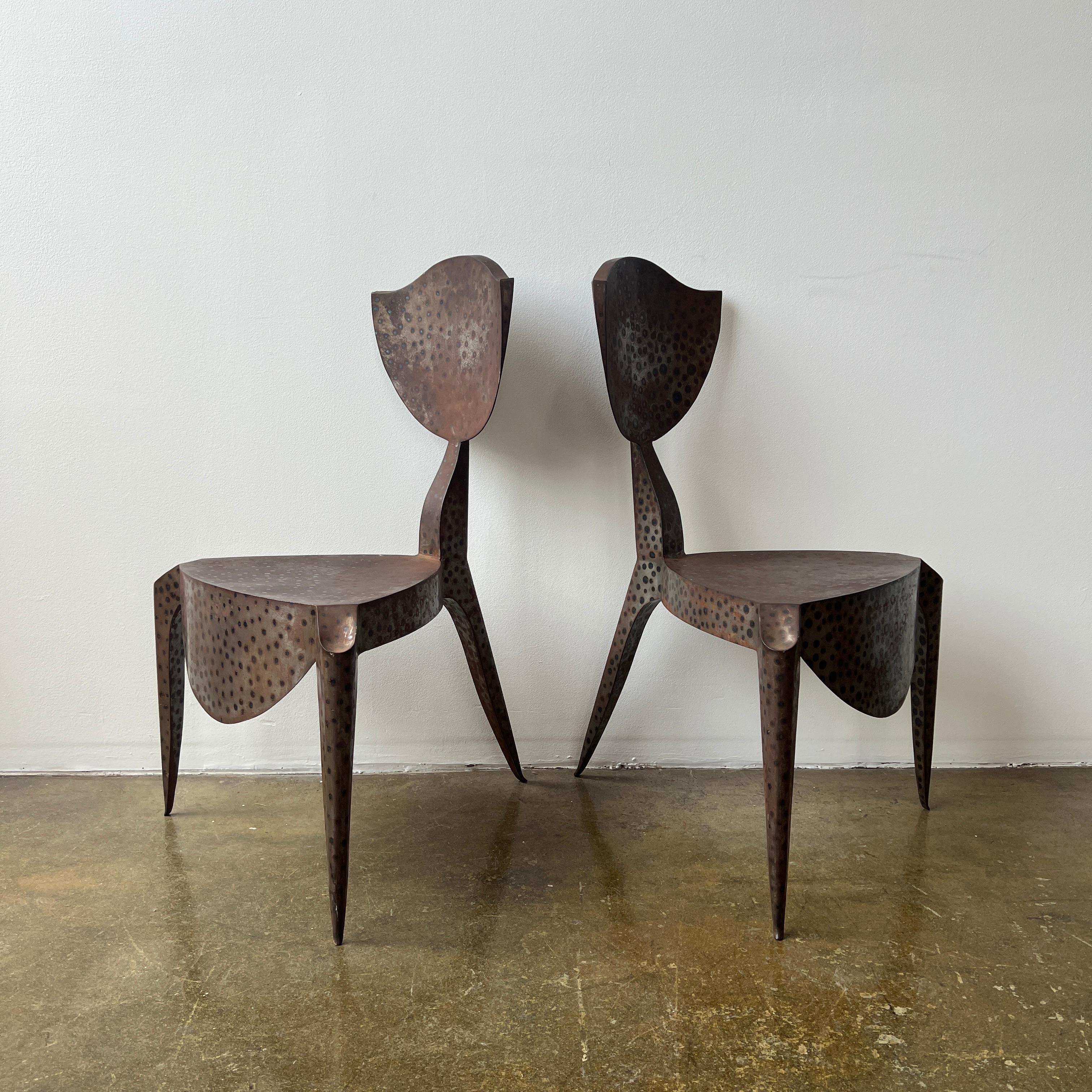Cut Steel Andre Dubreuil Paris Chairs