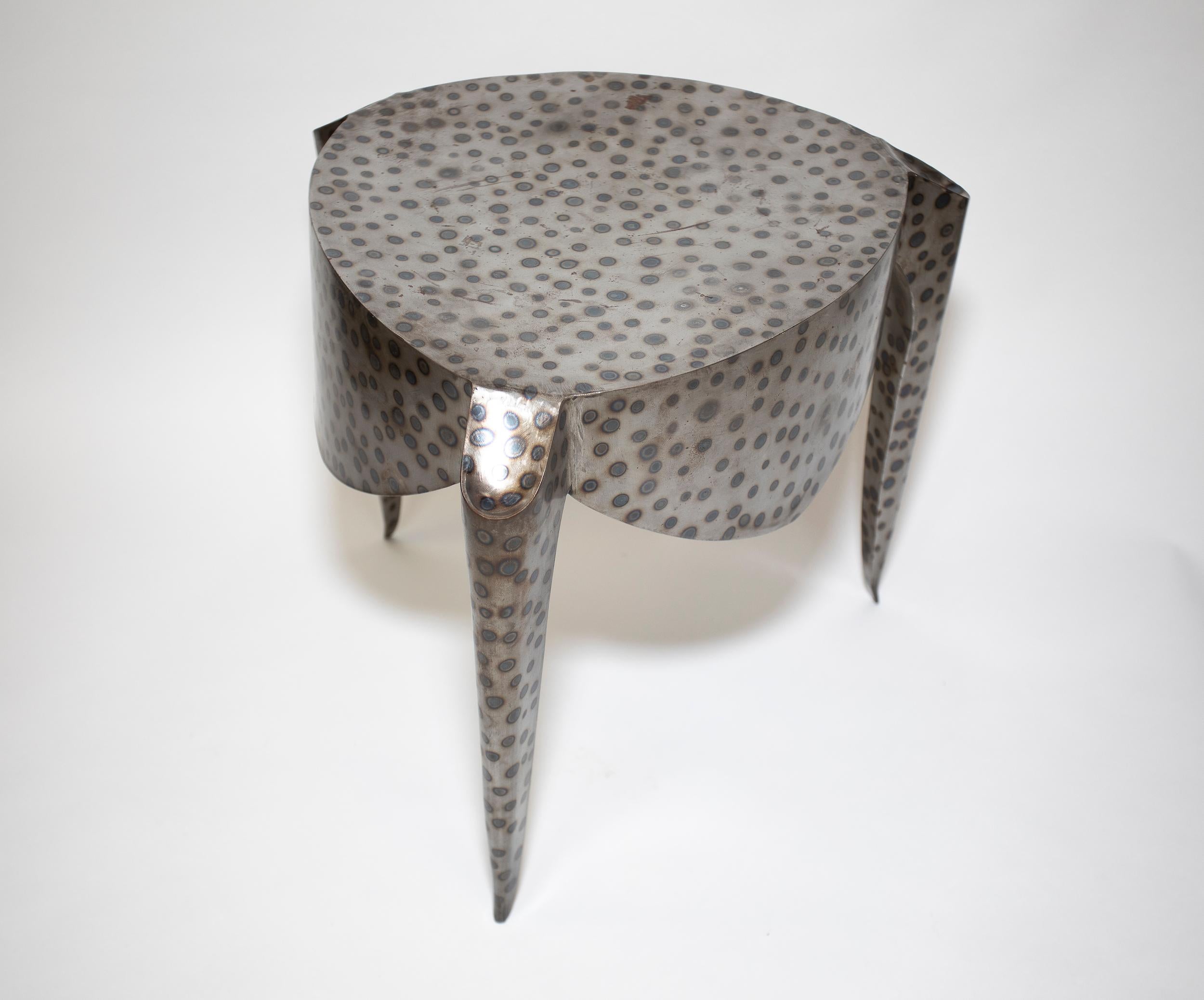 French Andre Dubreuil Paris Table / Stool For Sale