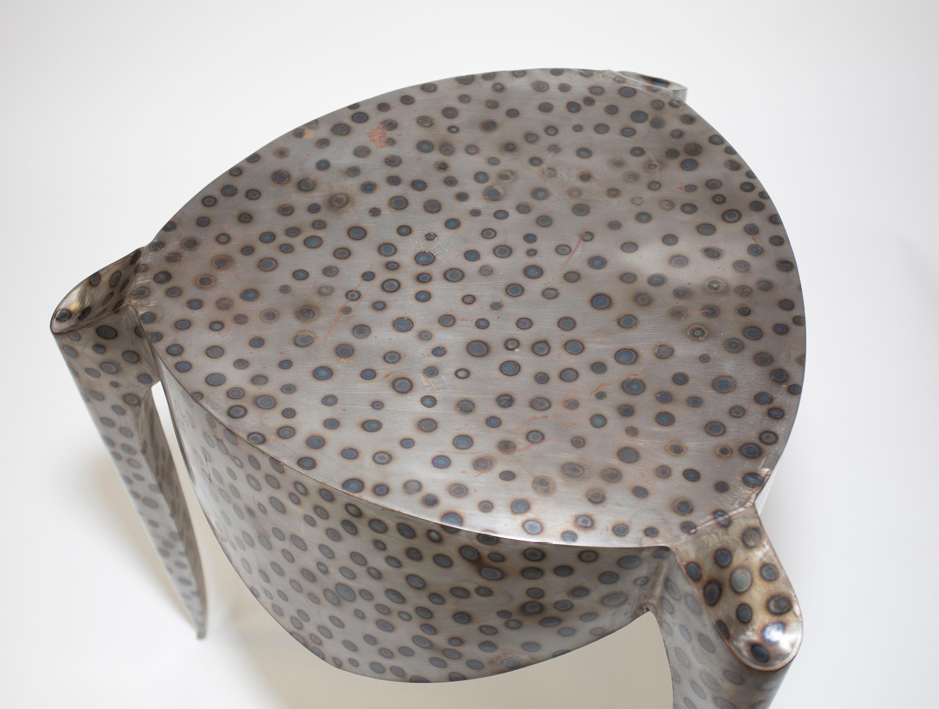 Andre Dubreuil Paris Table / Stool In Good Condition For Sale In West Palm Beach, FL