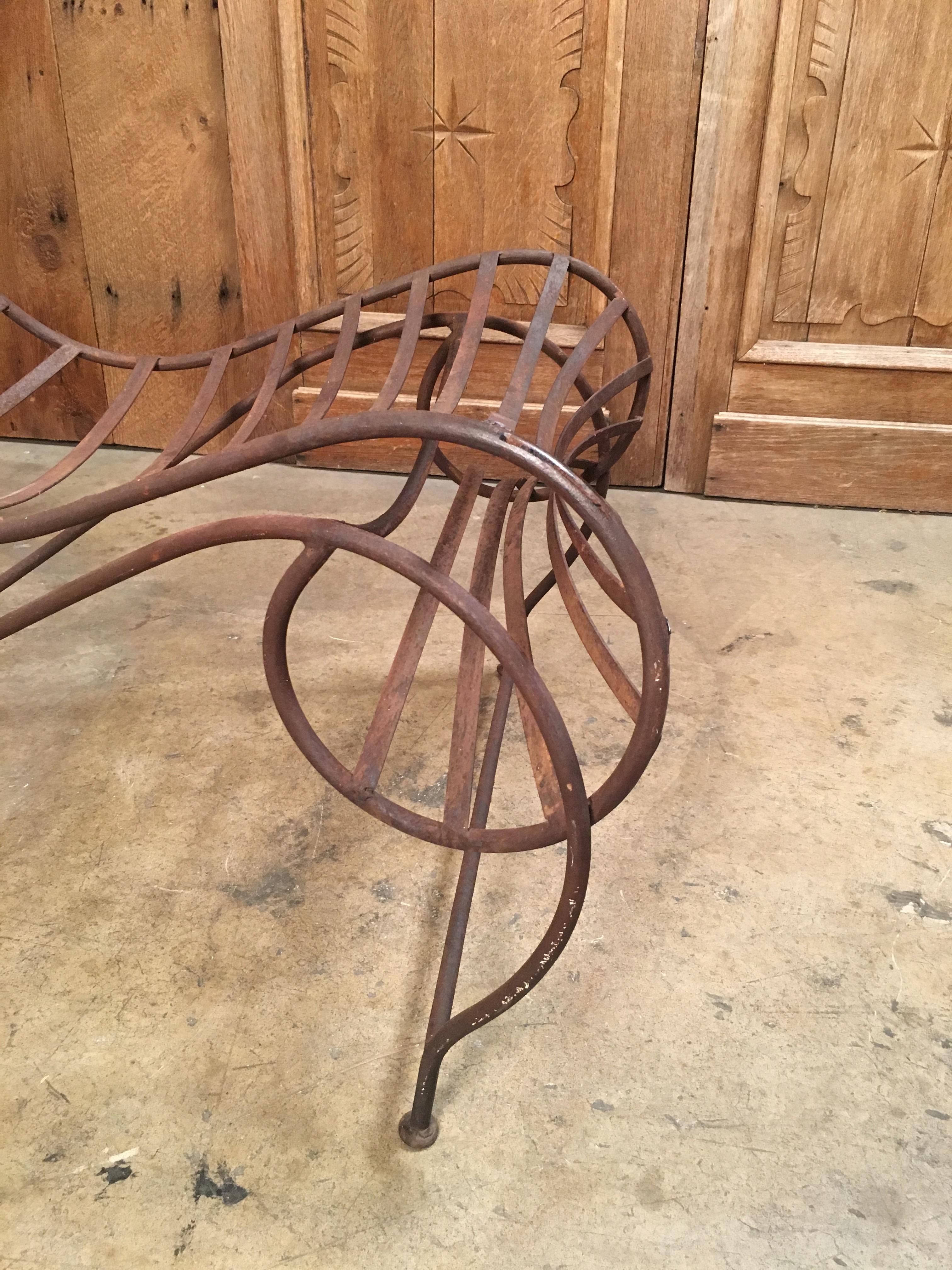 Andre Dubreuil Style Iron Spine Chair 2