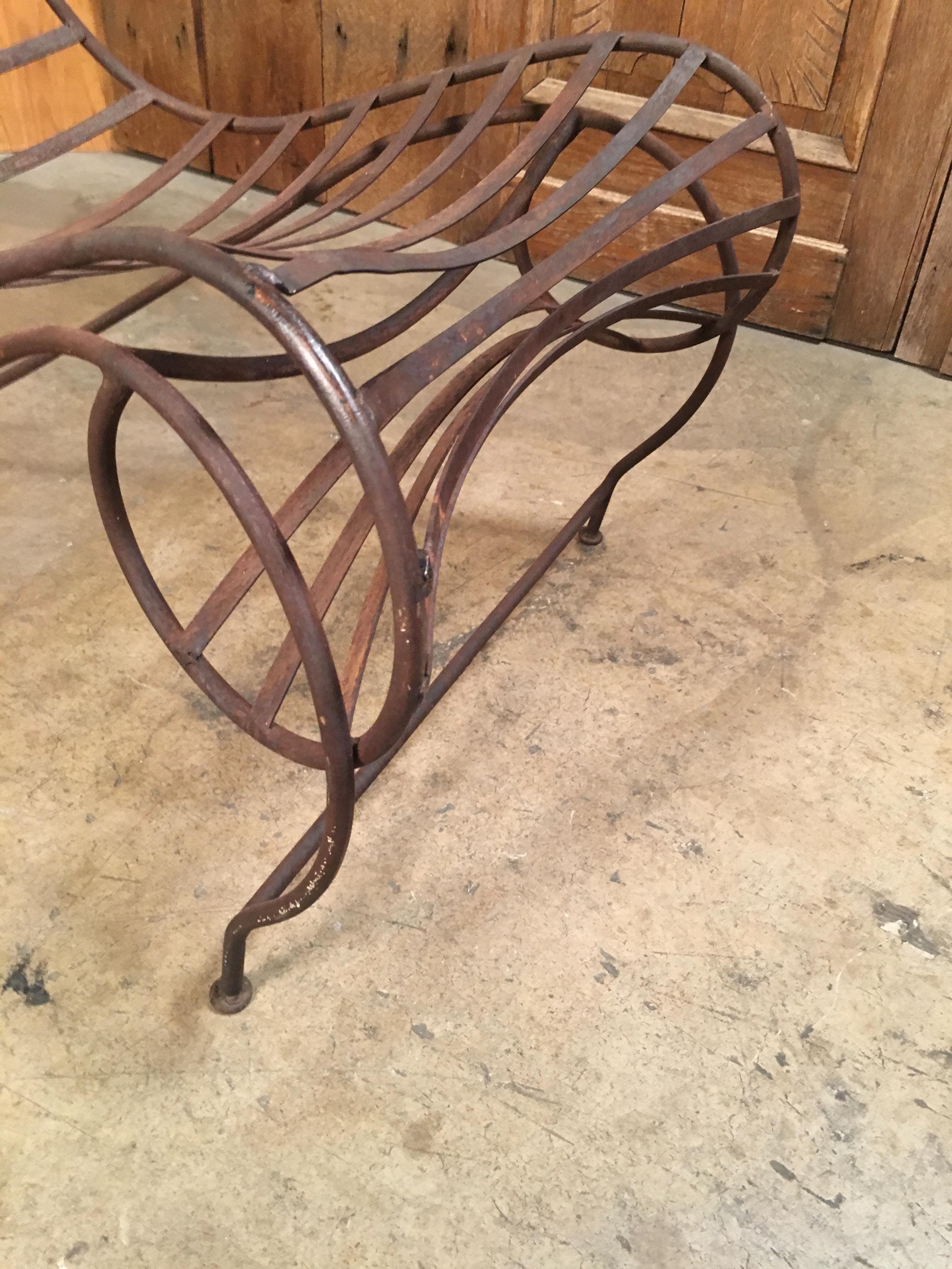 Andre Dubreuil Style Iron Spine Chair 3