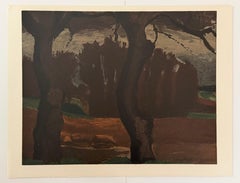 (after) Dunoyer de Segonzac - "Paysage a Villepreux" lithograph