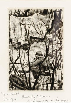 Andre Dunoyer de Segonzac (1884-1974) - 1914 Gravure, Le Cuistot