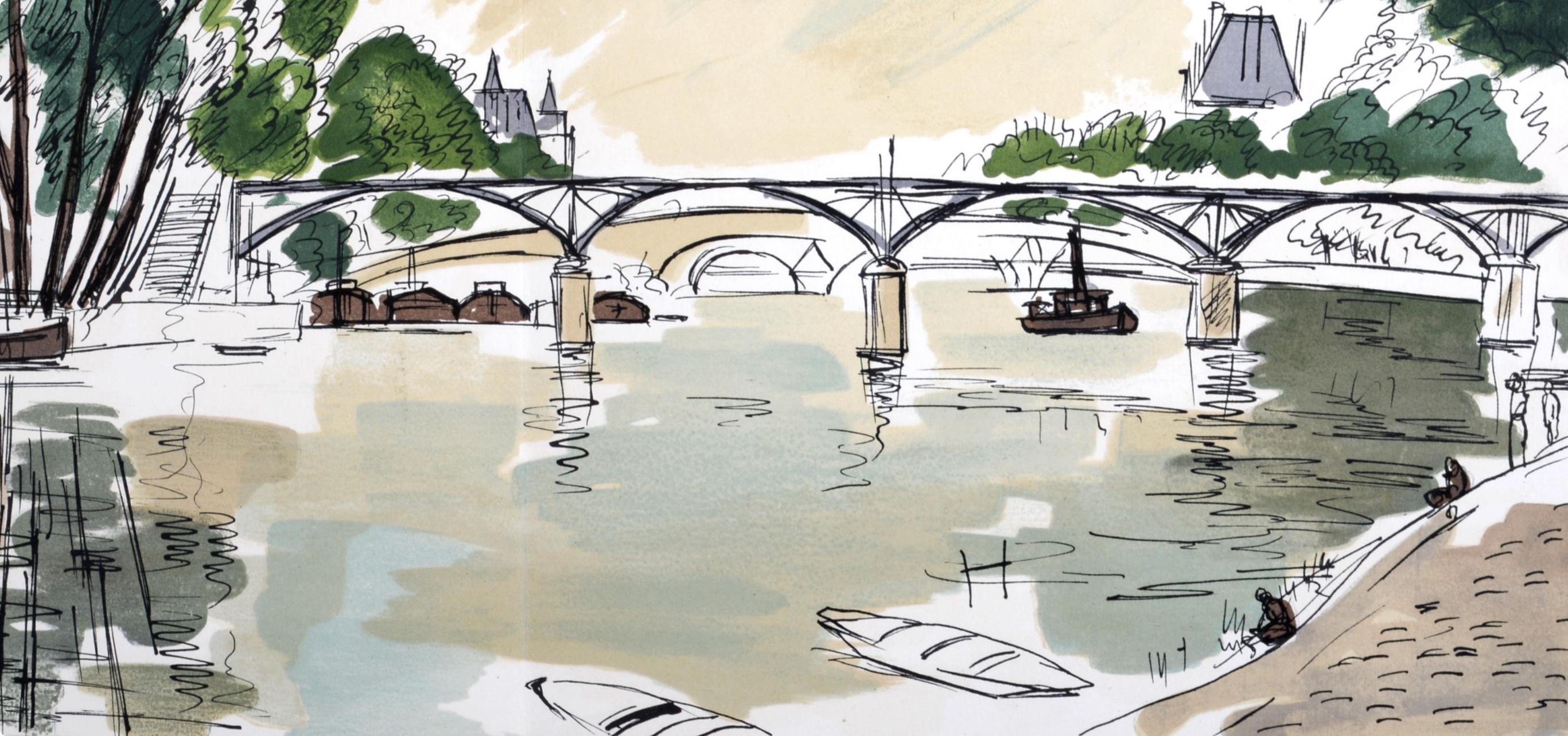 Composition, Regards sur Paris, André Dunoyer de Segonzac For Sale 1