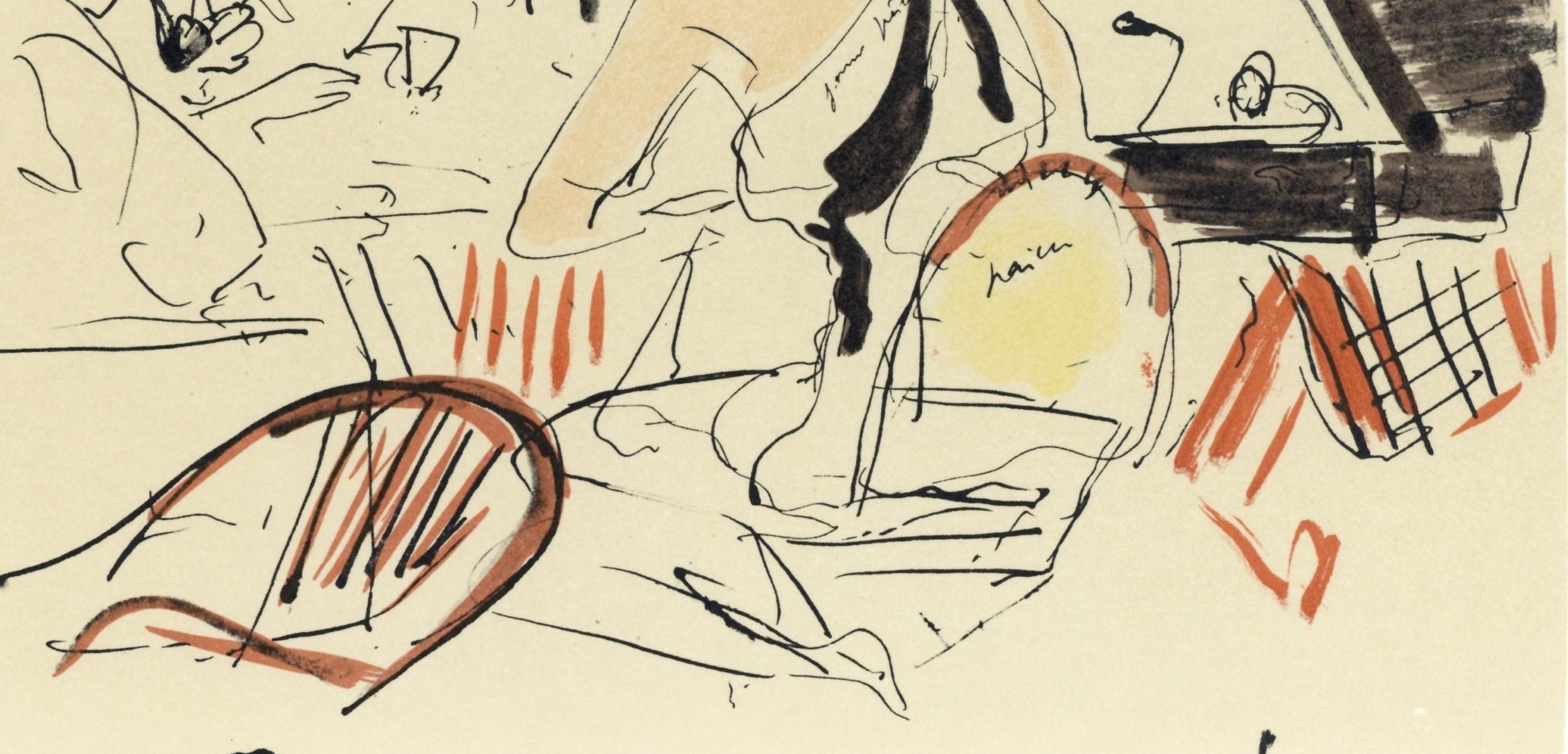 de Segonzac, Composition, Lettre à mon peintre Raoul Dufy (after) - Modern Print by André Dunoyer de Segonzac