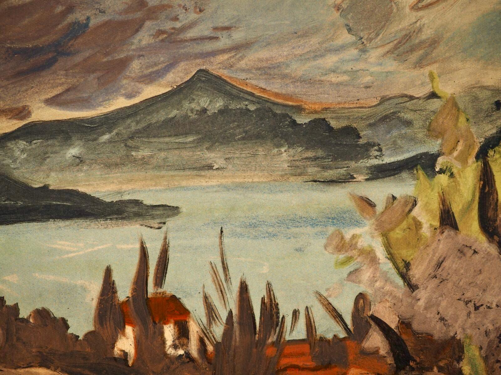 de Segonzac, Golfe de Saint-Tropez, Collection Pierre Lévy (after) - Modern Print by André Dunoyer de Segonzac