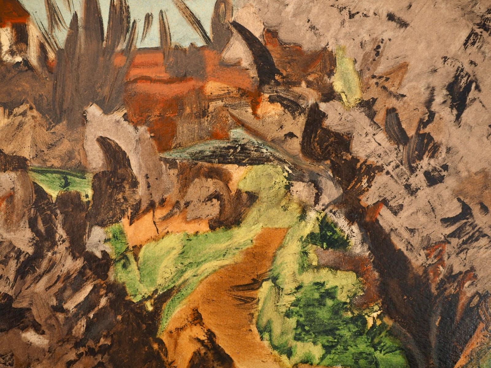 de Segonzac, Golfe de Saint-Tropez, Collection Pierre Lévy (after) - Brown Landscape Print by André Dunoyer de Segonzac