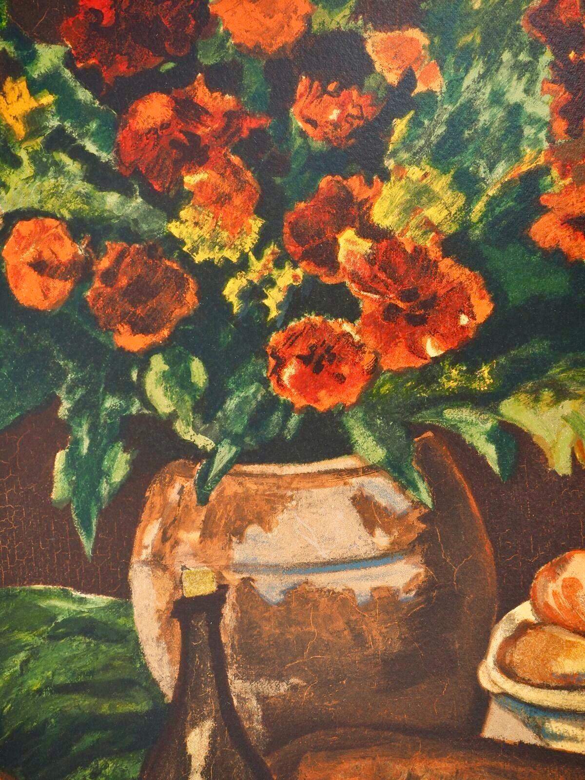 de Segonzac, Nature morte au panier, Collectional Pierre Lévy (dopo) - Print Moderno di André Dunoyer de Segonzac