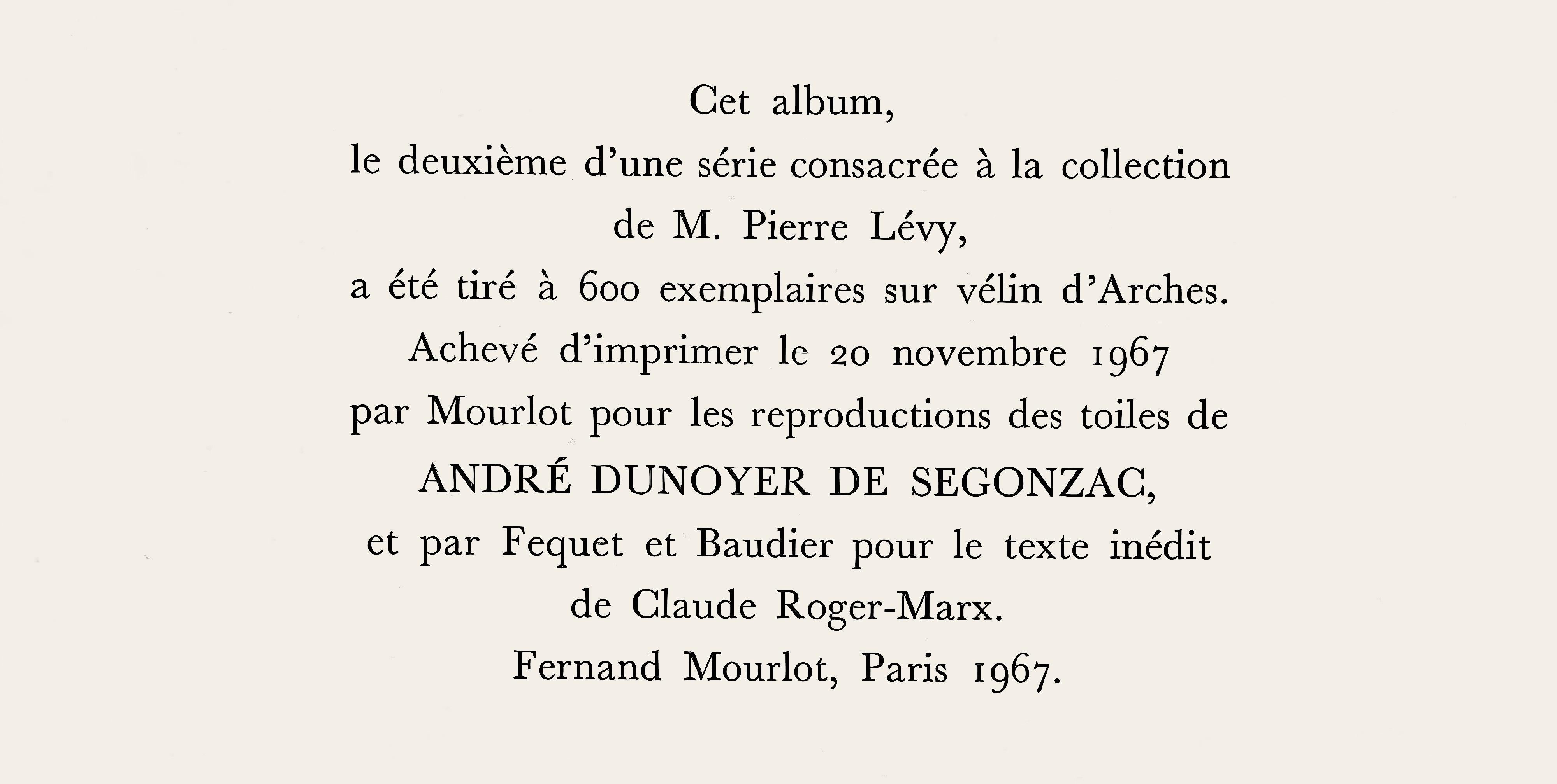 de Segonzac, Nature morte au panier, Collectional Pierre Lévy (dopo) in vendita 3