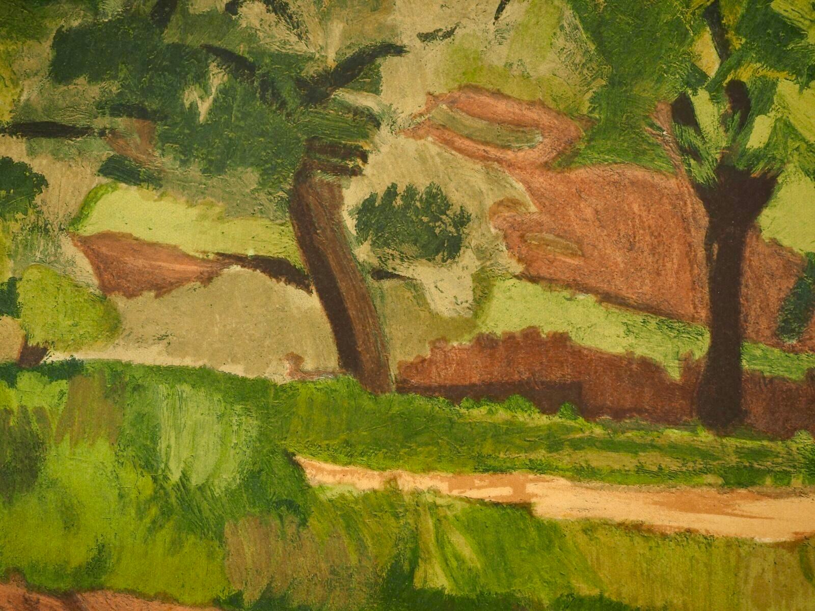 de Segonzac, Paysage a la petite route, Collection Pierre Lévy (after) - Print by André Dunoyer de Segonzac