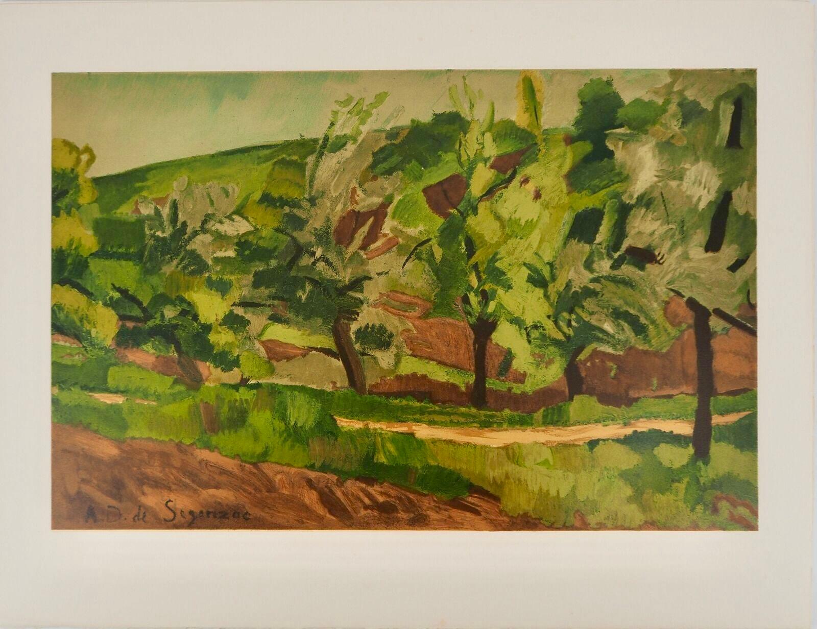 de Segonzac, Paysage a la petite route, Collection Pierre Lévy (after) For Sale 1