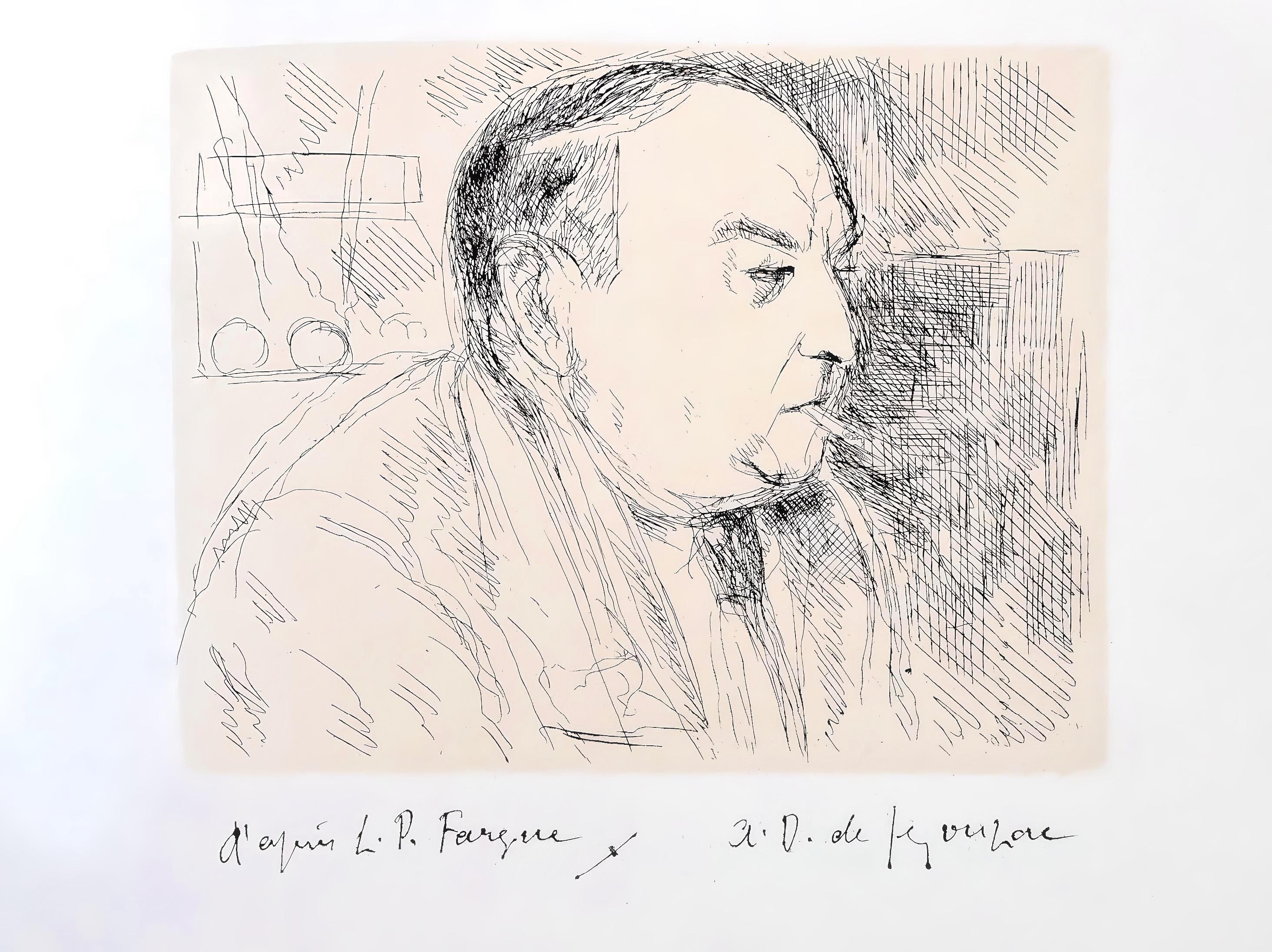 de Segonzac, Portrait de l'Auteur, Au Temps de Paris Seine (after) For Sale 1