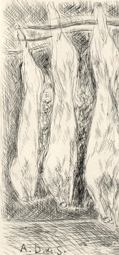 La boucherie des Halles, A La gloire à Paris, André Dunoyer de Segonzac