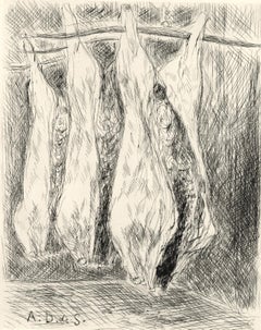 La boucherie des Halles, A La gloire à Paris, André Dunoyer de Segonzac