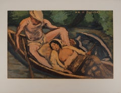 „The Indiscreet Boaters“, 1965 – Signierte Lithografie