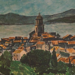 Andre Dunoyer De Segonzac, St Tropez Limited Edition Lithograph C.1959